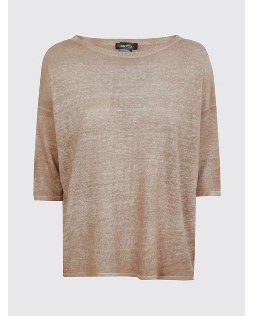 Avant Toi Natural Crew Neck Knit