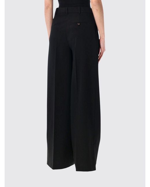 THE GARMENT Black High-Waisted Wide-Leg Viscose Blend Trousers
