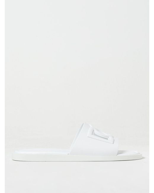 Sandalo in gomma di Dolce & Gabbana in White da Uomo
