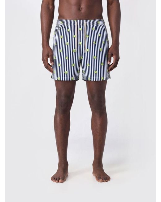 Mc2 Saint Barth Blue Bandana Print Swimsuit for men