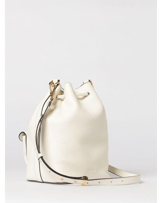 Coccinelle Natural Beat Generation Hammered Leather Bucket Bag