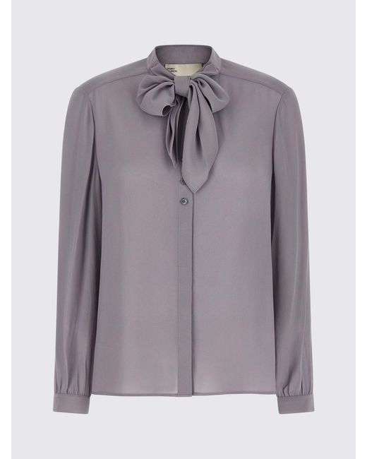 Tory Burch Gray Georgette Shirt
