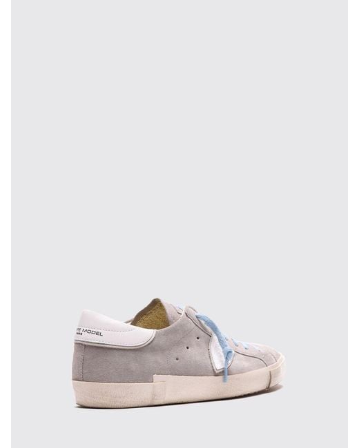 Philippe Model White Prsx Leather Sneakers for men