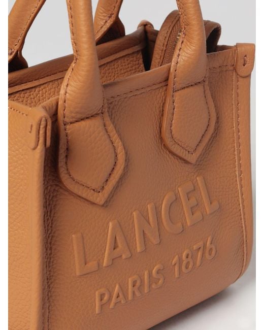 Lancel Brown Jour Grained Leather Bag