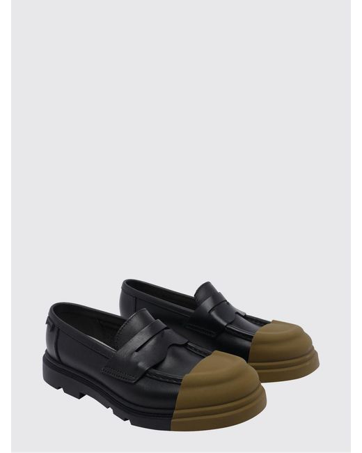 Camper White Junction Leather Loafers