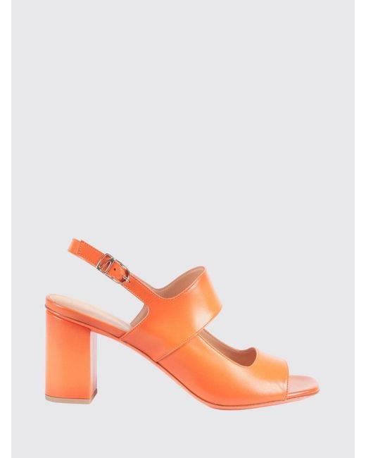 Santoni Pink Ora Leather Sandals