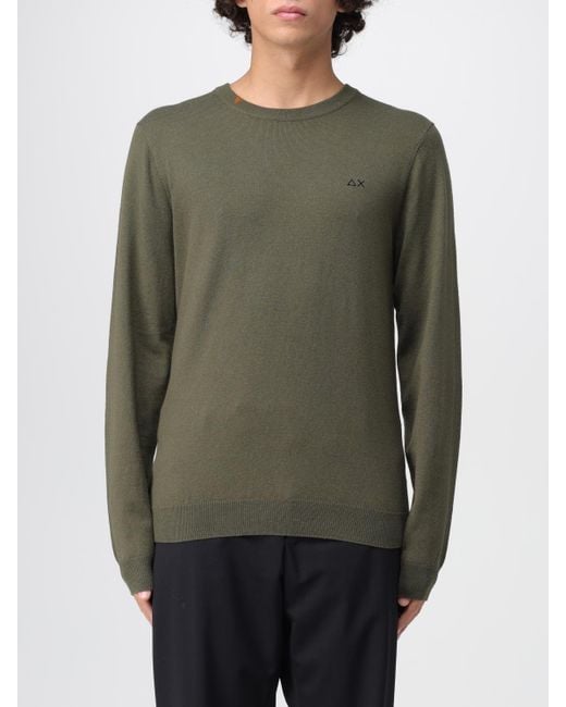 Sun 68 Green Sweatshirt for men