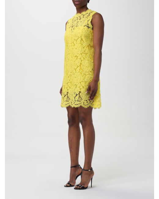 Dolce & Gabbana Yellow Kleid