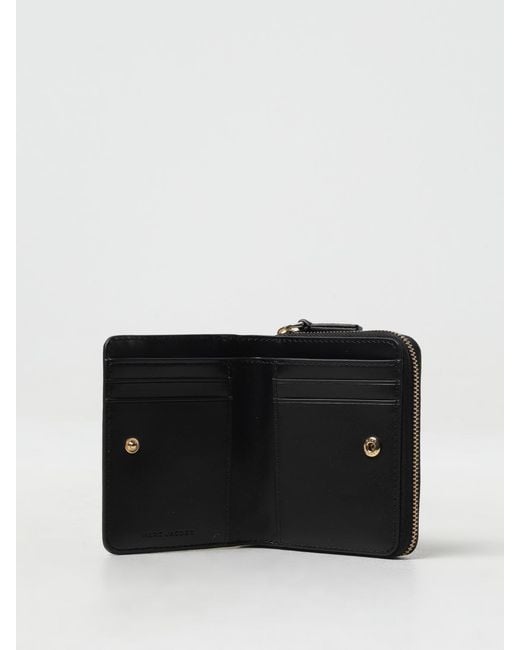 Marc Jacobs White Wallet In Grained Leather