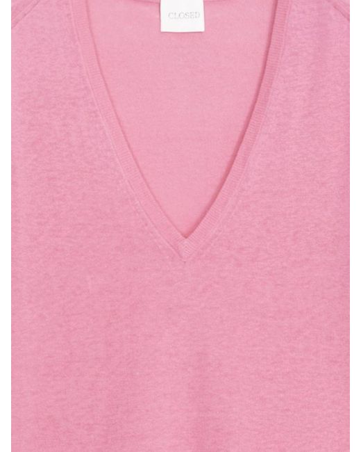Closed Purple Sweater