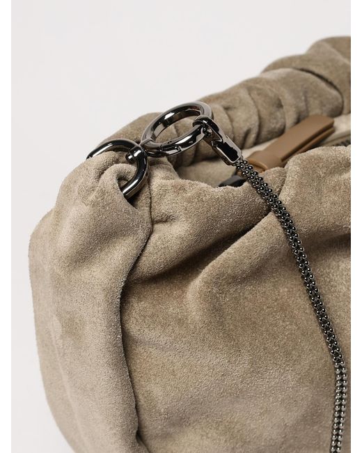 Brunello Cucinelli Natural Shoulder Bag