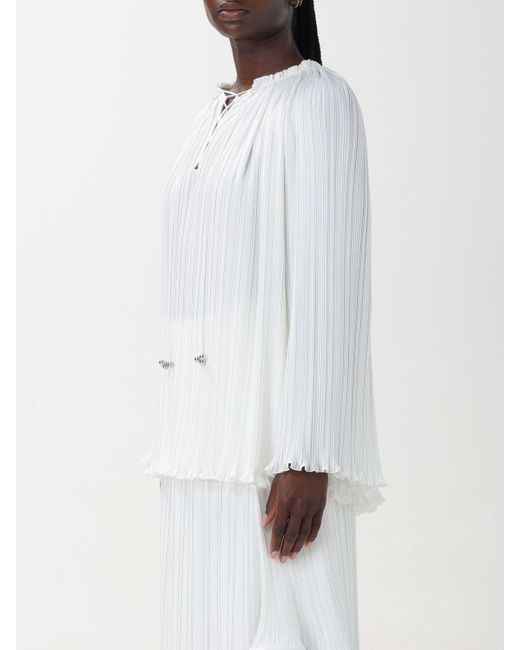 Blusa in crêpe di Lanvin in White