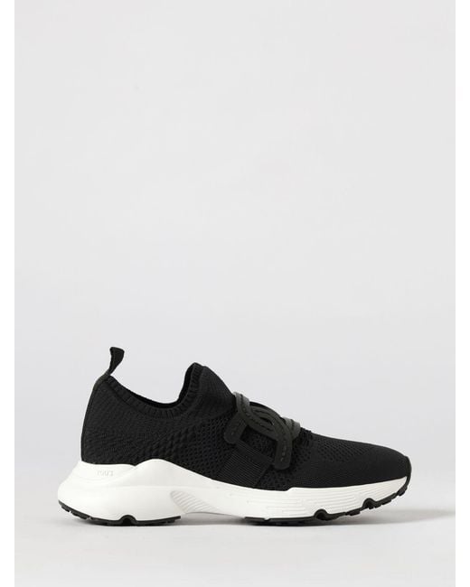 Tod's Black Kate Crochet Knit Sneakers