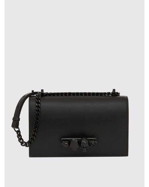 Borsa Jewelled di Alexander McQueen in Black