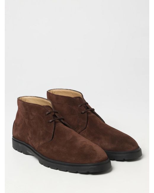 Tod's Brown Suede Boots for men