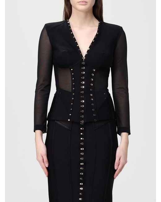 Elisabetta Franchi Black Polyamide Jacket