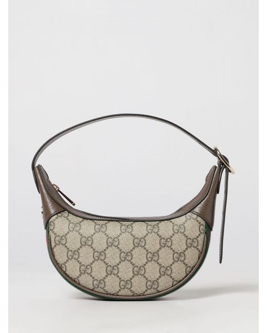 Mini Borsa A Mano Ophidia Dalla Forma Arrotondata di Gucci in Metallic
