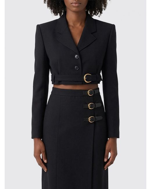 Chloé Black ChloÉ Cropped Buckle Blazer