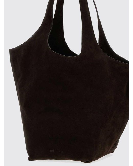 The Attico Black La Scoop Shoulder Bag