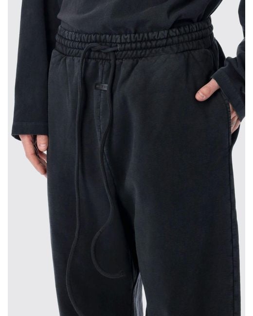 Fear Of God Black Cotton Jogging Trousers for men