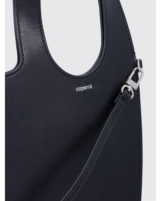 Coperni Blue Heart Leather Tote Bag