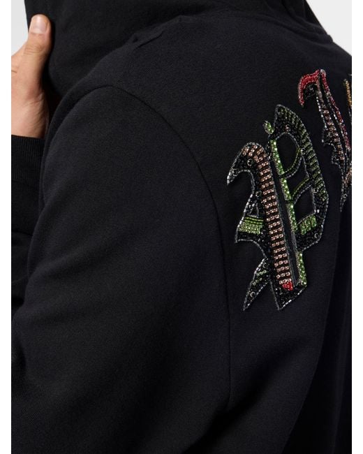 Philipp Plein Black Sweatshirt for men