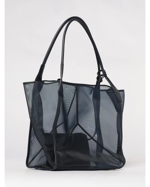 Victoria Beckham Blue Micro Mesh Polyamide Tote Bag