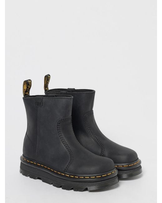 Dr. Martens Black Flat Ankle Boots