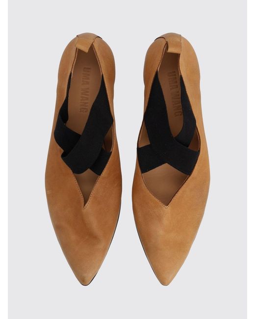 Uma Wang White Mary Jane Ballet Flats