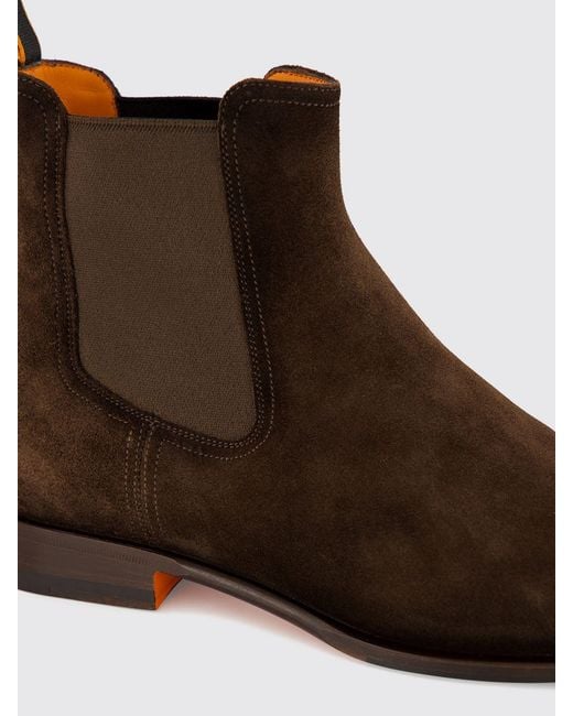 Santoni Brown Boot for men