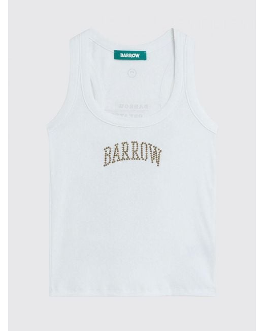 Camiseta De Tirantes De Algodón Con Estampado Barrow de color Blue