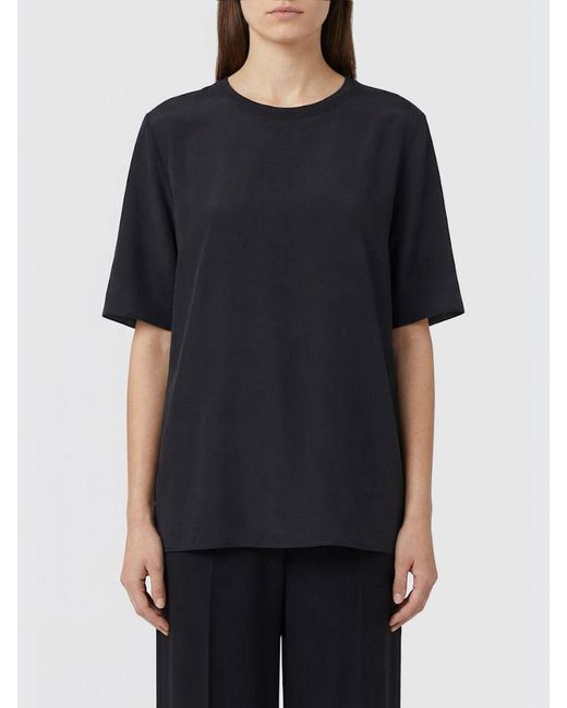 Joseph Black Satin Blouse