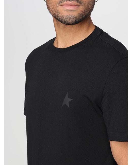 Golden Goose Deluxe Brand Black Cotton T-Shirt for men