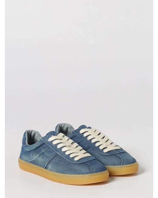 COPENHAGEN Blue Paia Cotton Denim Sneakers