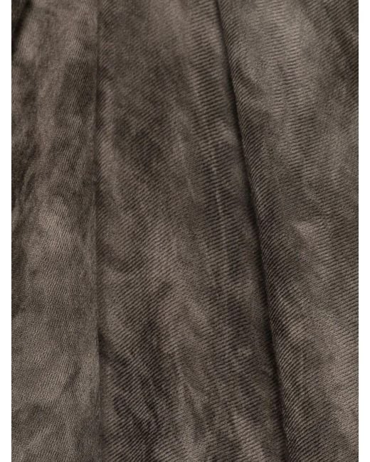 Avant Toi Gray Bleached Virgin Wool Scarf for men