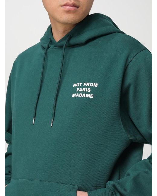Drole de Monsieur Green Drole De Monsieur Basic Cotton Sweatshirt for men