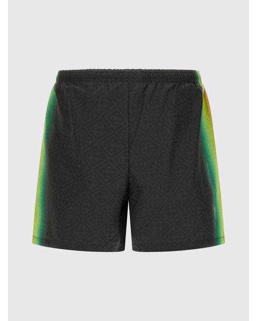 Casablanca Black Logo Polyester Swimsuit for men