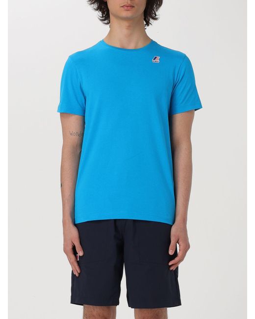 K-Way Blue T-shirt for men