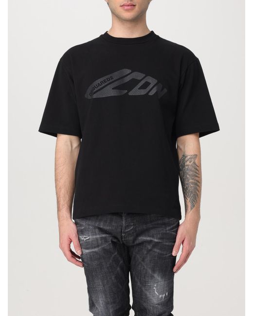 DSquared² Black T-Shirt for men