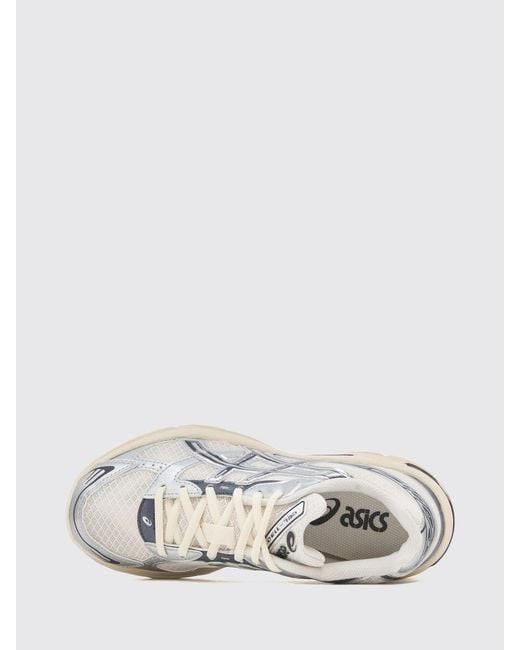 Asics White Gel-1130 Mesh And Laminated Rubber Sneakers