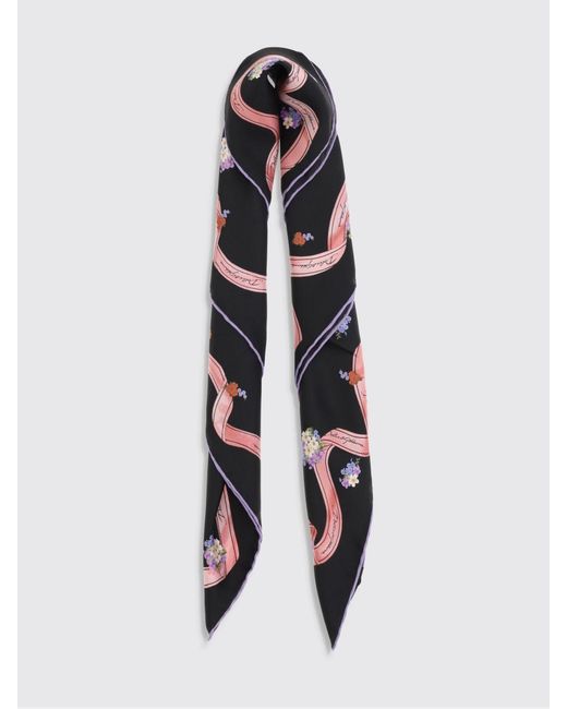 Dolce & Gabbana Blue Dolce &Amp Gabbana Floral Silk Scarf