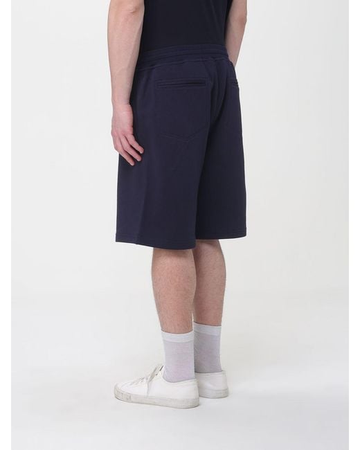 Brunello Cucinelli Blue Cotton Shorts for men
