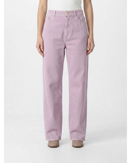 Jeans De 5 Bolsillos Alberta Ferretti de color Pink