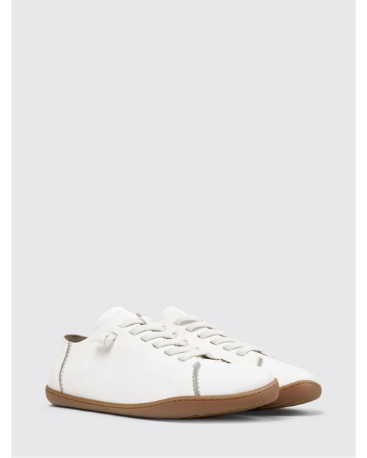 Camper White Twins Vegetable-Tanned Leather Sneakers for men