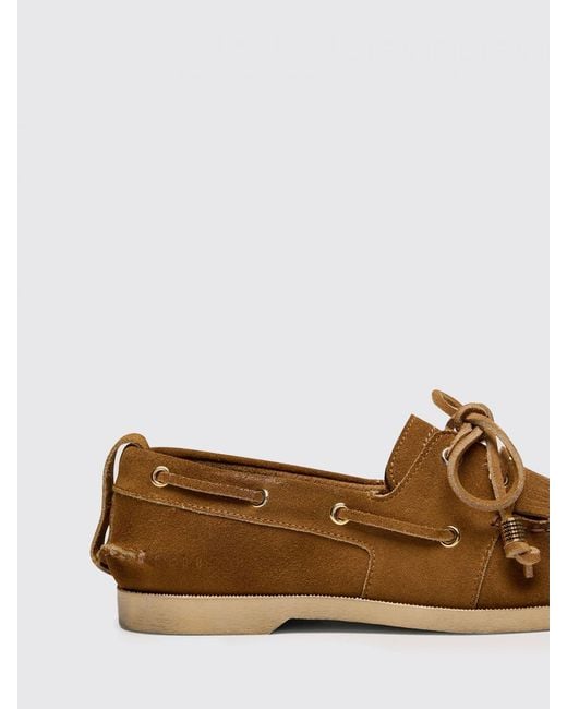Golden Goose Deluxe Brand Brown Fringed Suede Loafers