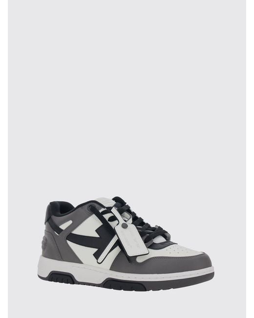 Off-White c/o Virgil Abloh White Out Of Office Bicolor Smooth Leather Low Top Sneakers for men