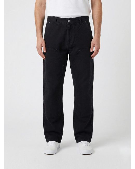 Represent Black Cotton Utility Jeans for men