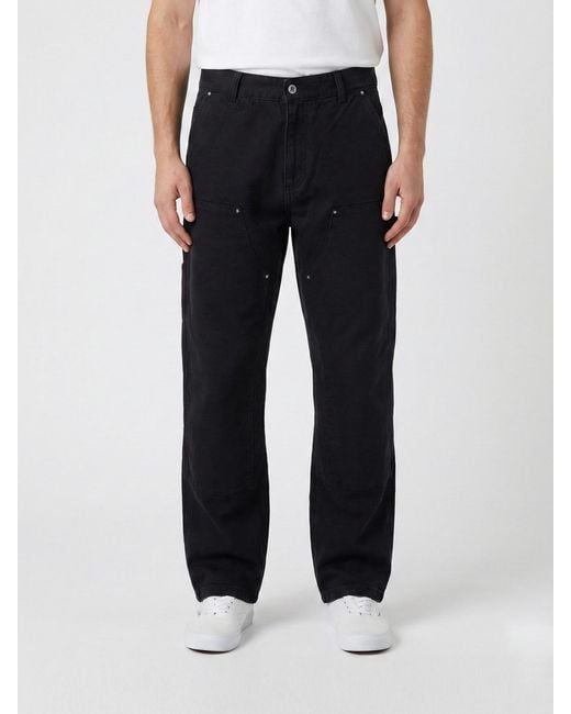 Represent Black Cotton Utility Jeans for men