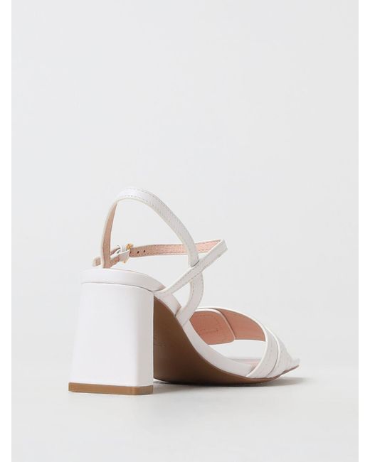 Coccinelle White Heeled Sandals