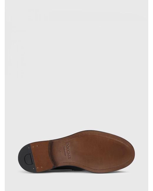 Doucal's White Leather Loafers for men